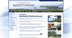 Desktop Screenshot of hotelmantyniemi.fi